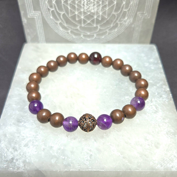 Copper Bead Bracelet