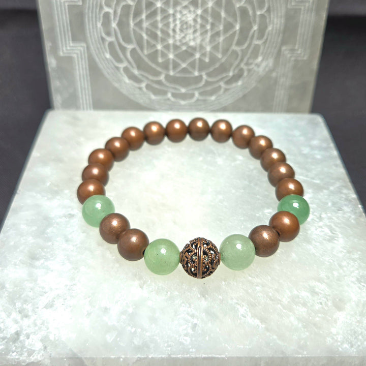 Copper Bead Bracelet
