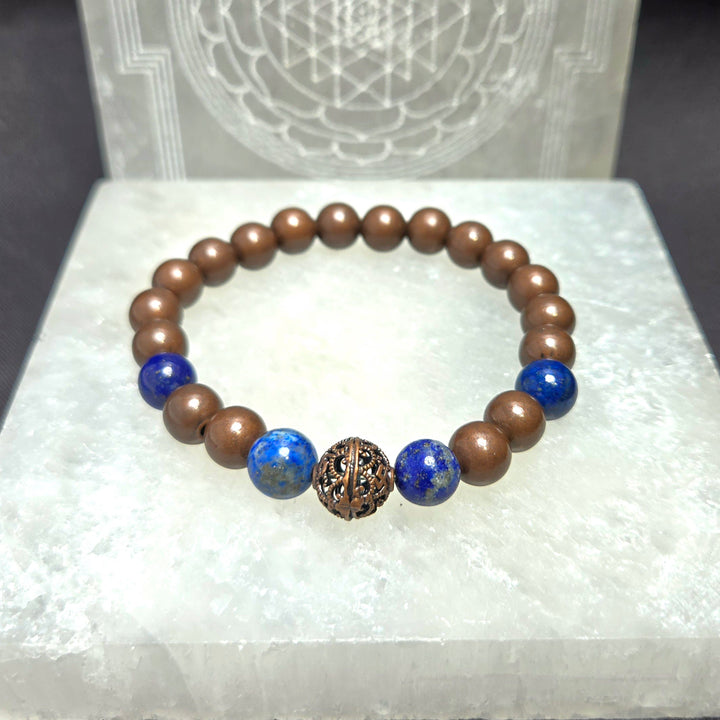 Copper Bead Bracelet
