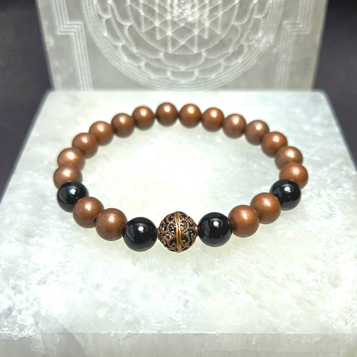 Copper Bead Bracelet