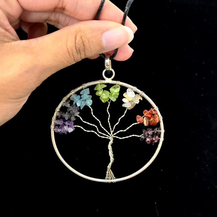 Tree of Life Pendant: Silver 3" Xtra Large