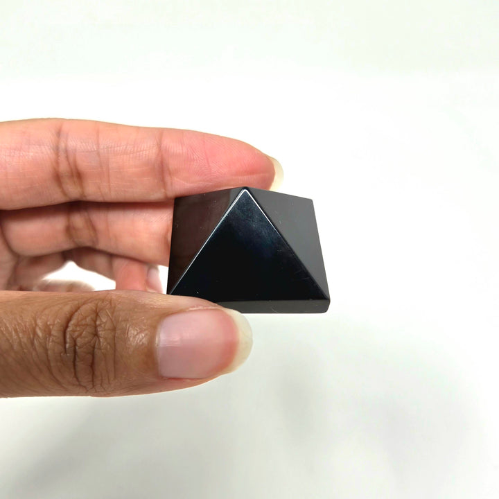 Black Obsidian Pyramid 1"