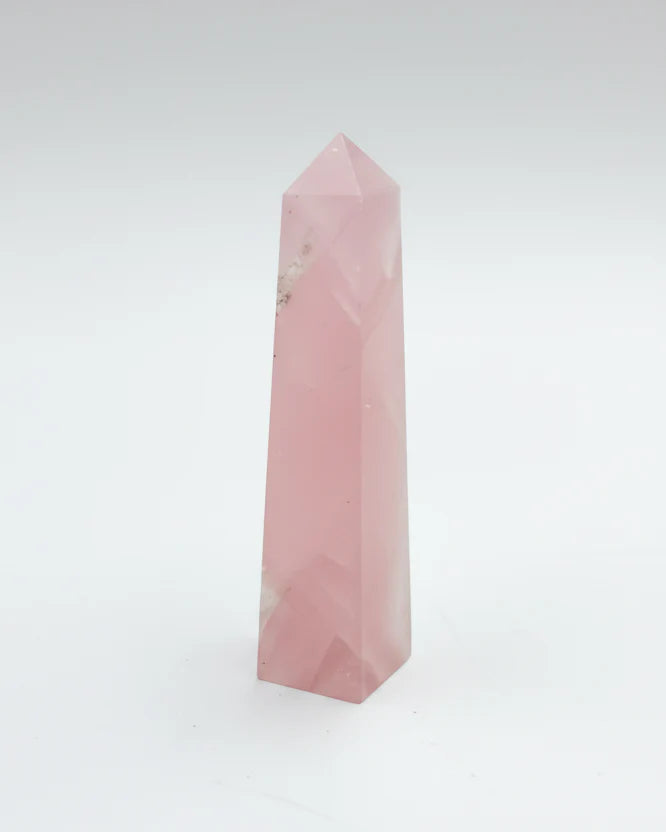 Rose Quartz Obelisk Tower (Madagascar) – Love & Heart Healing Crystal