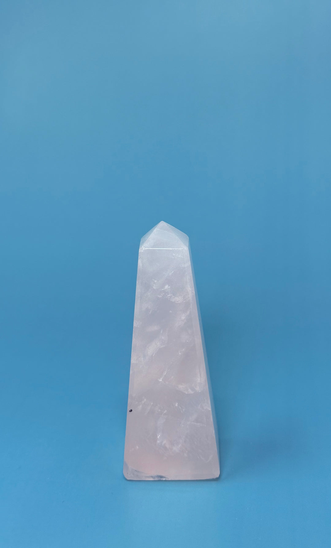 Rose Quartz Tower Obelisk from Brazil