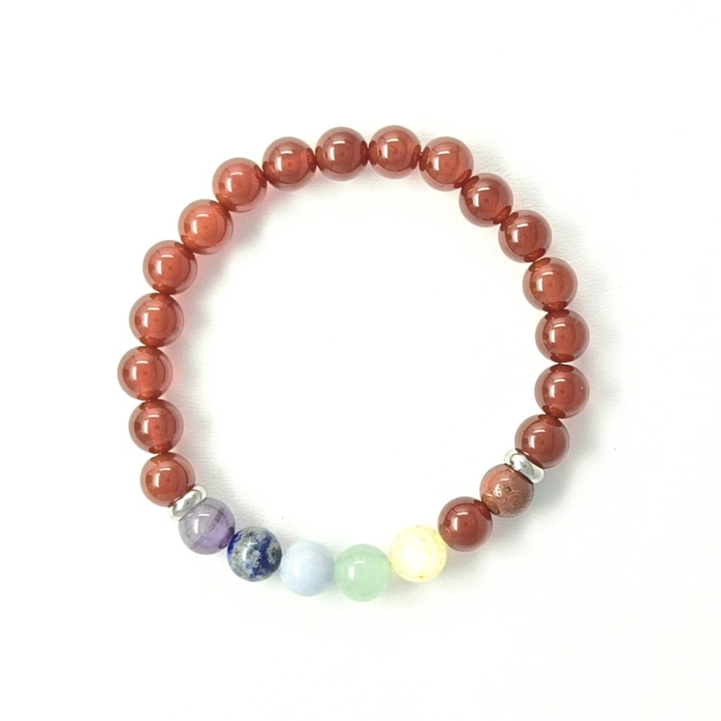 7 Chakra Carnelian Bracelet | The Harmony Store Bracelet