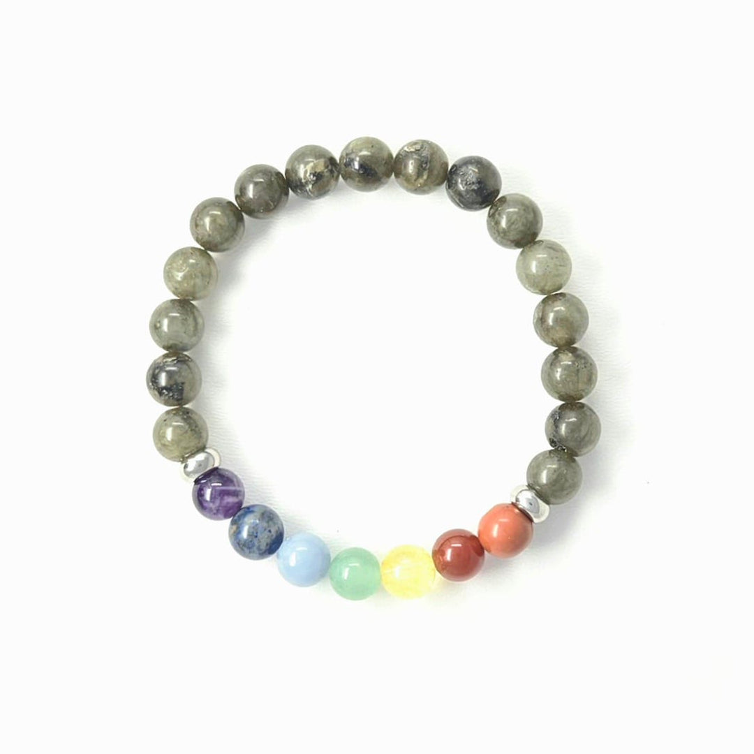 7 Chakra Labradorite Bracelet | The Harmony Store Bracelet