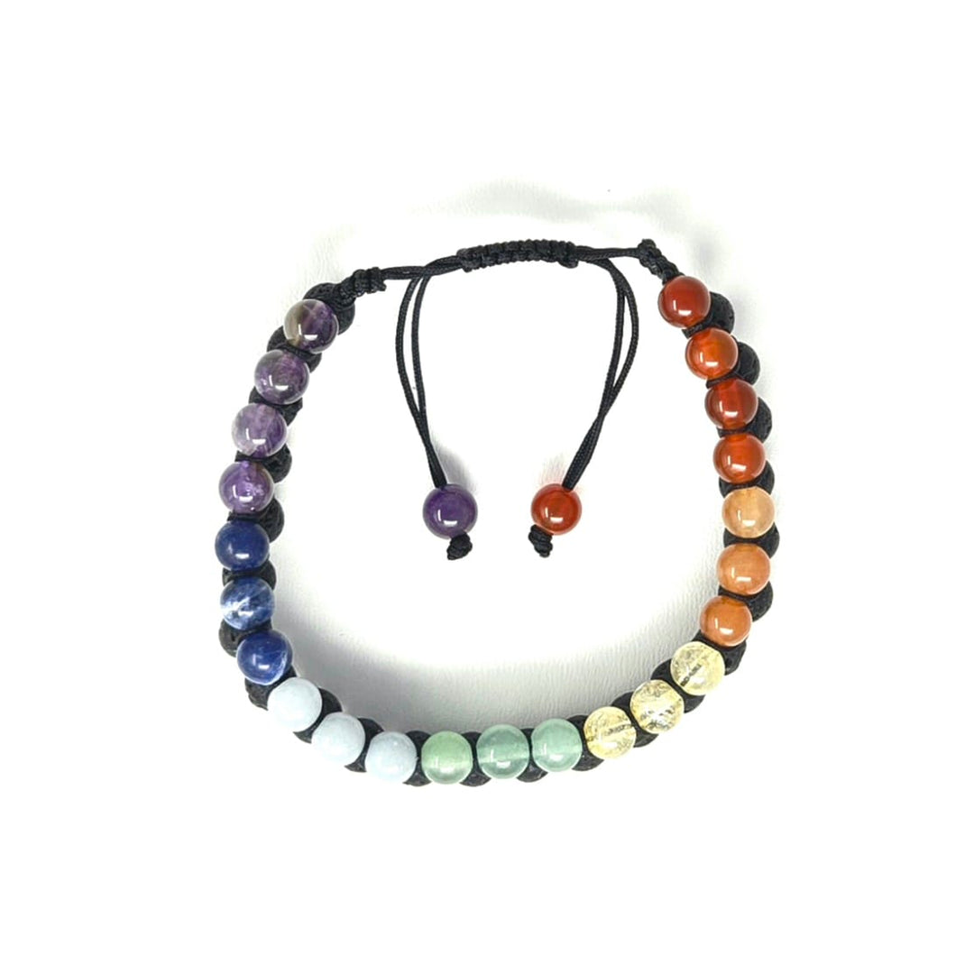 7 Chakra Lava Bracelet | The Harmony Store Bracelet