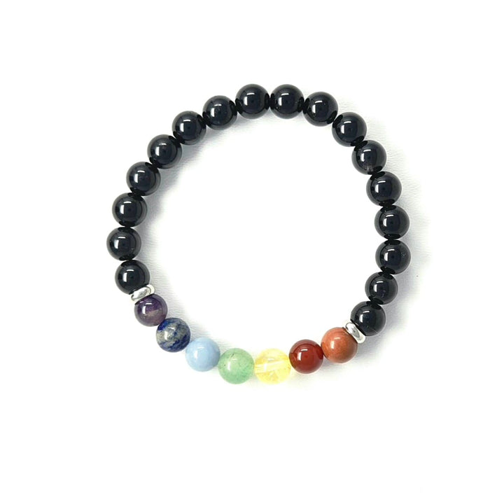 7 Chakra Onyx Bracelet | The Harmony Store Bracelet