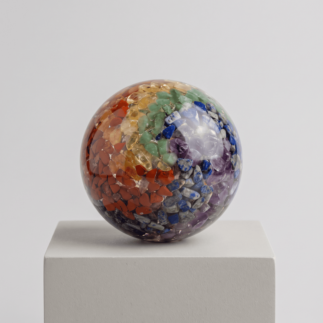 7 Chakra Orgone Sphere | The Harmony Store Sphere