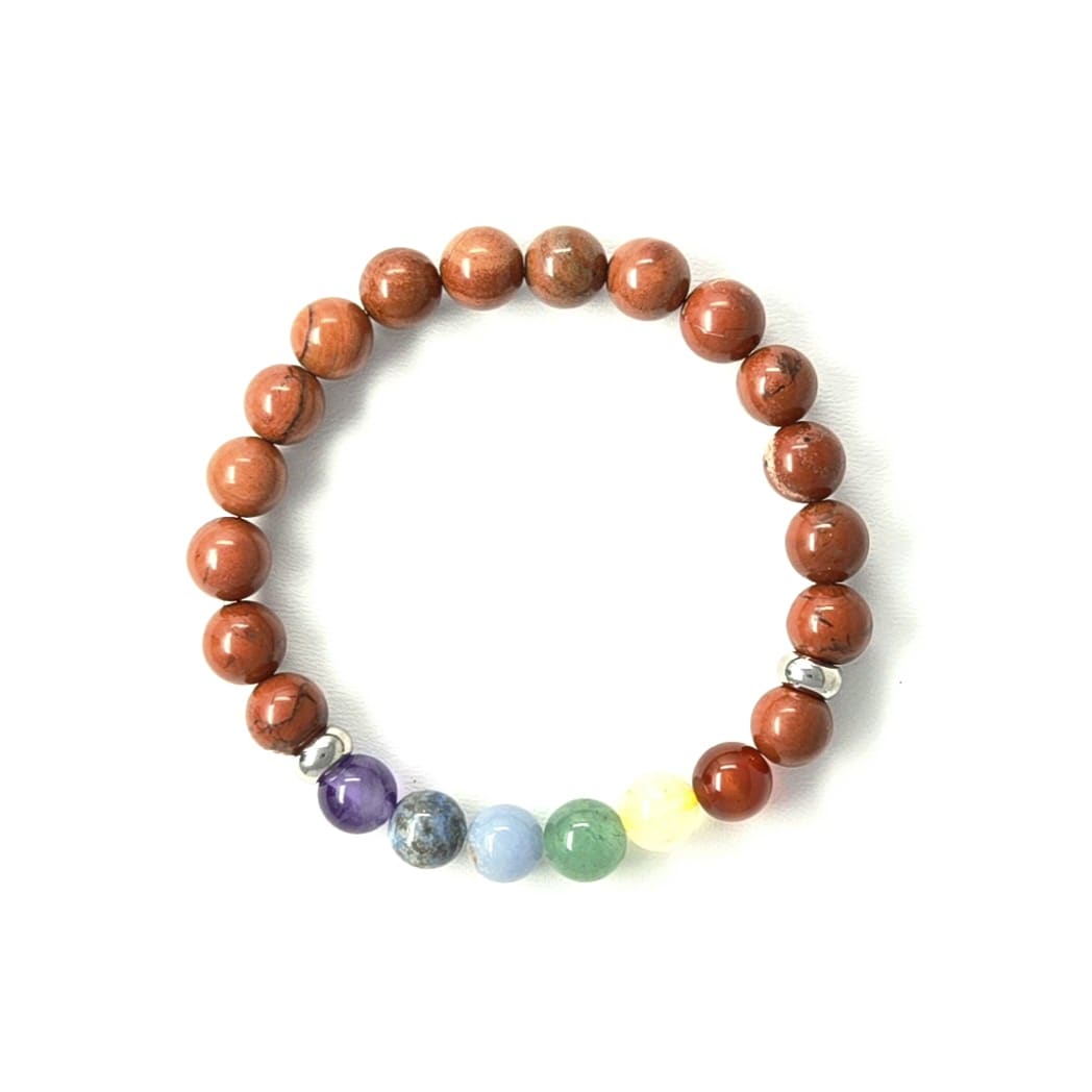 7 Chakra Red Jasper Bracelet | The Harmony Store Bracelet