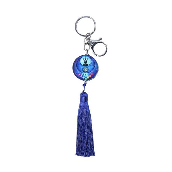 7 Chakra Tassel Keychain | The Harmony Store Keychain