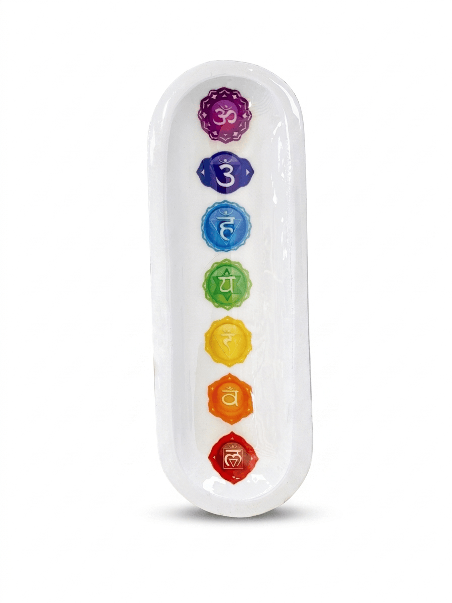 7 Chakra Wooden Boat Incense Holder | The Harmony Store Incense Holder