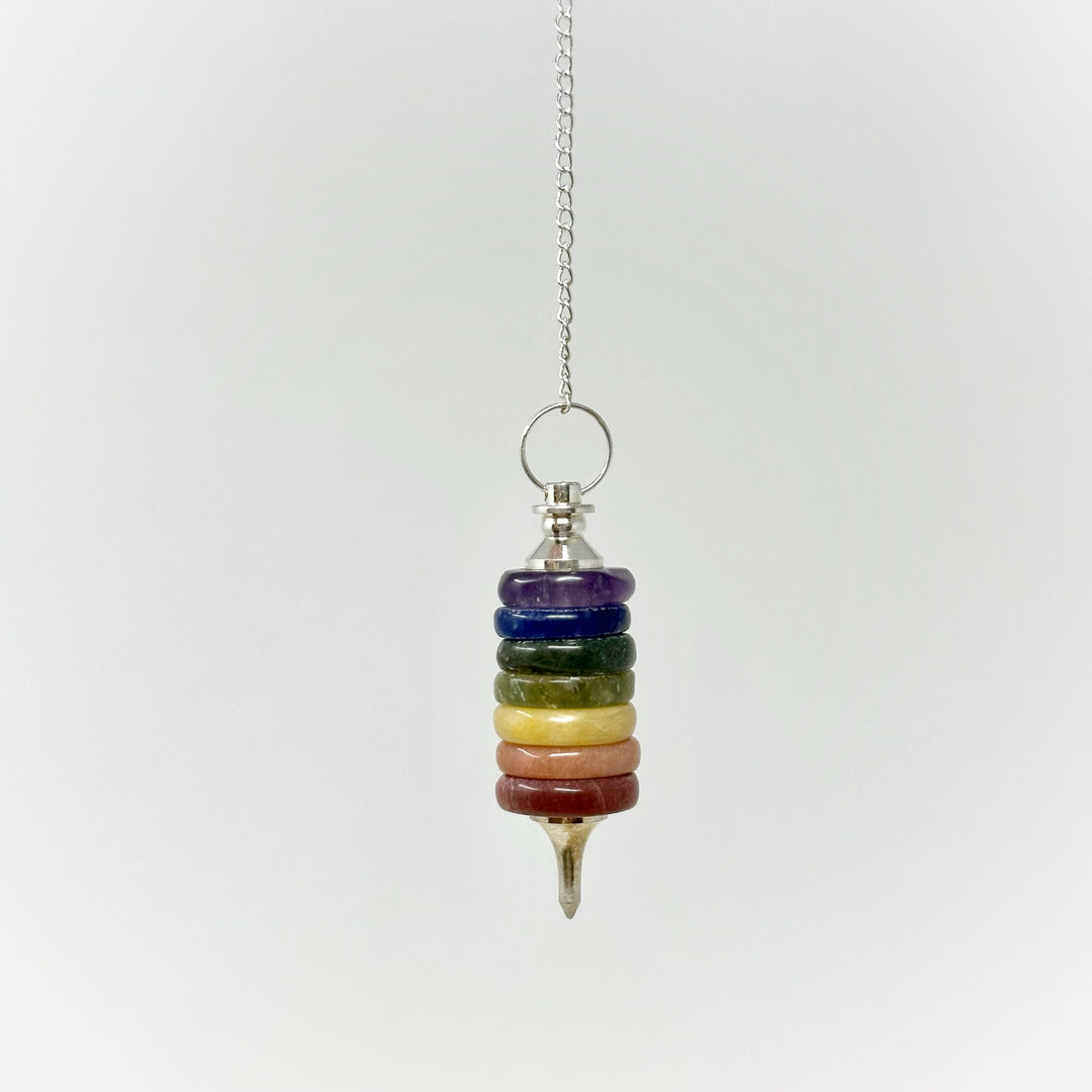 7 Chakras Button Pendulum | The Harmony Store Button : 5.00