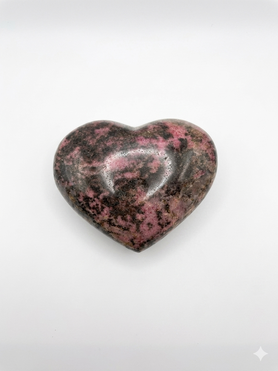 Rhodonite Heart (Madagascar)