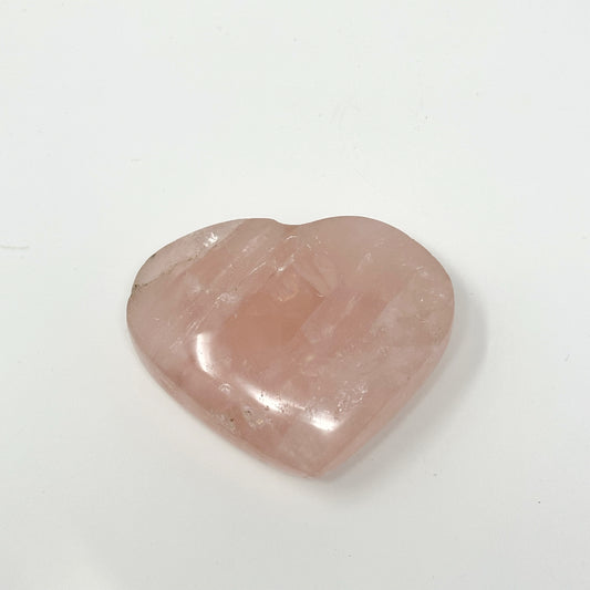 Rose Quartz Heart Flat