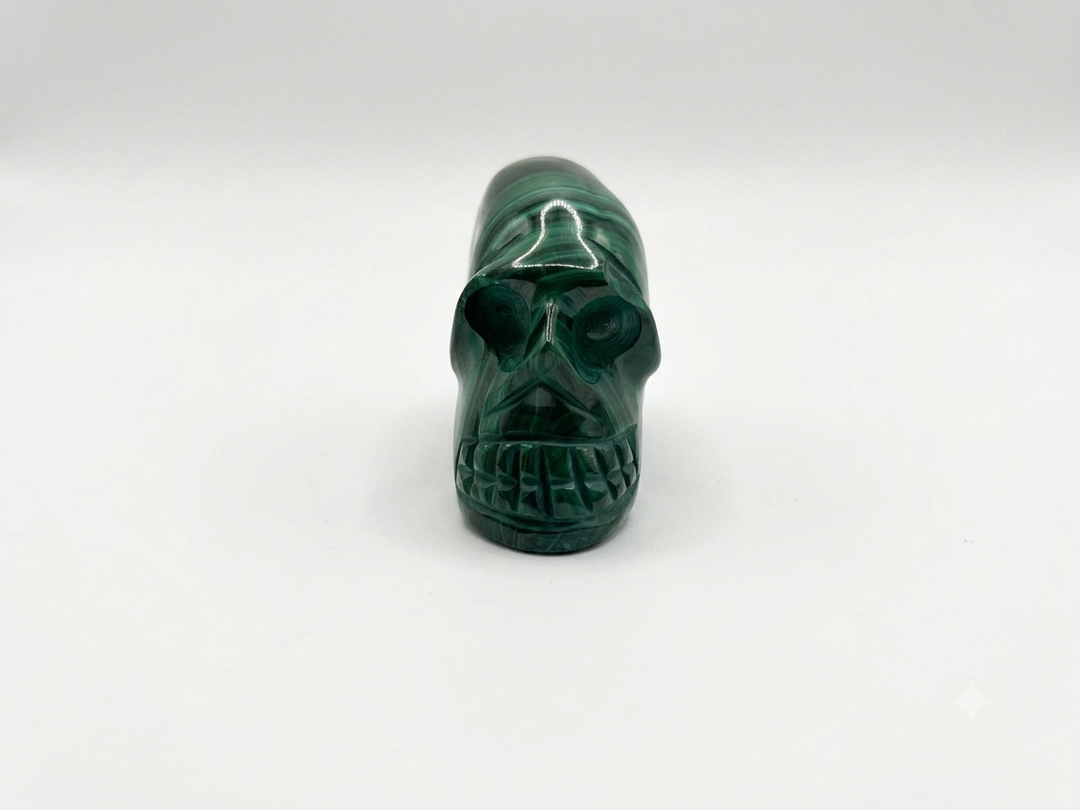 Malachite Skull