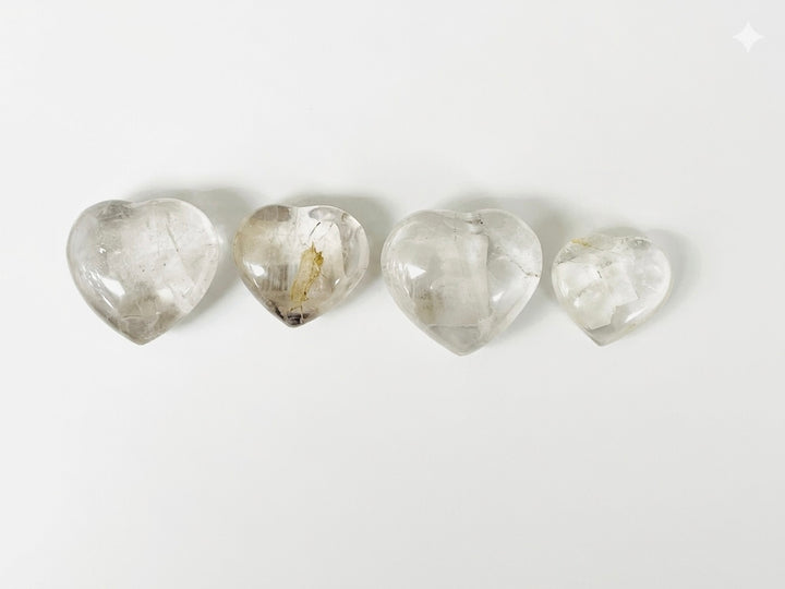 Clear Quartz Mini Hearts