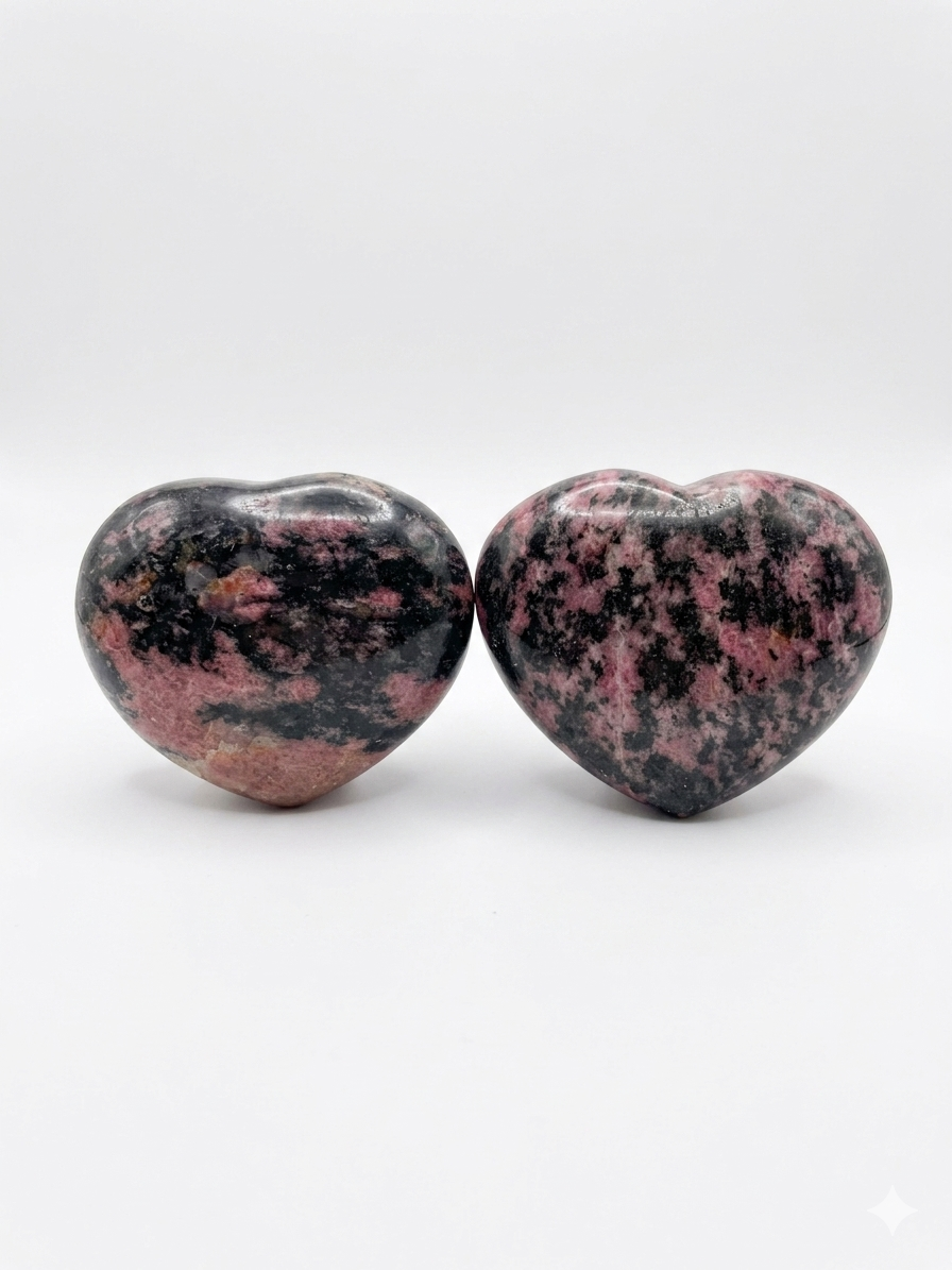 Rhodonite Heart (Madagascar)