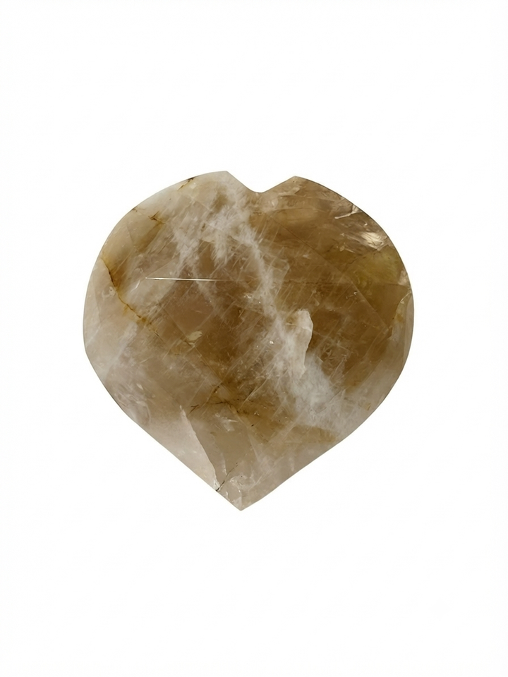 Citrine Faceted Heart