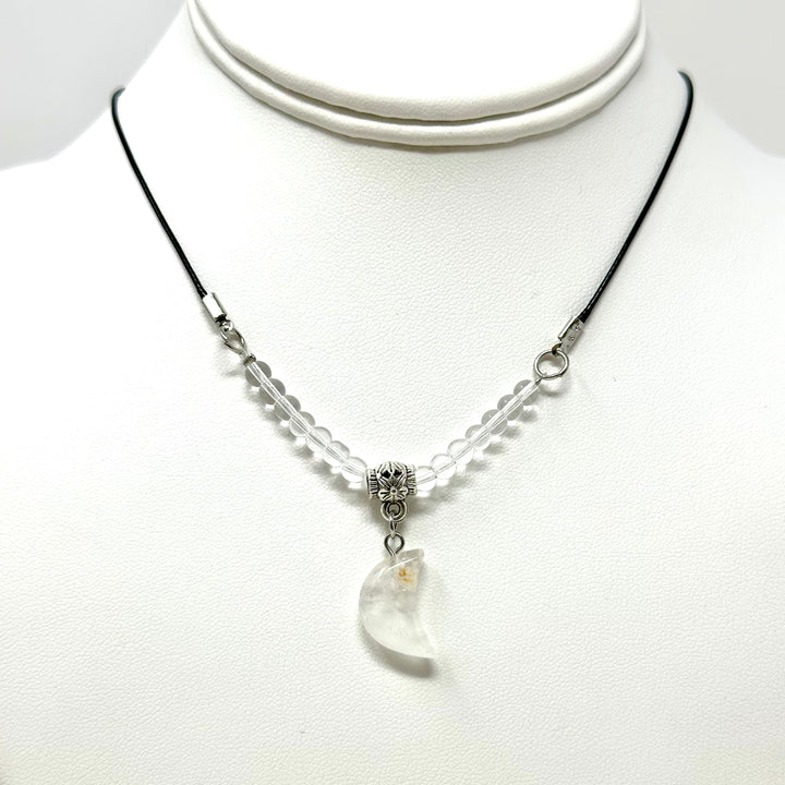 Moon Choker With Black Cord
