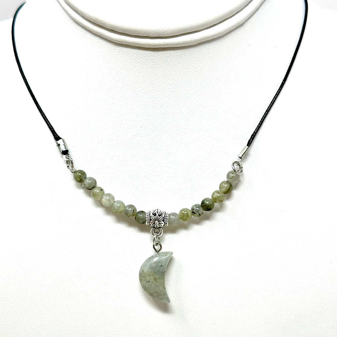 Moon Choker With Black Cord