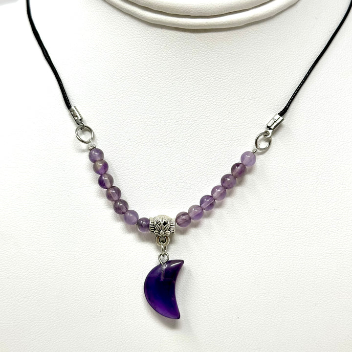 Moon Choker With Black Cord
