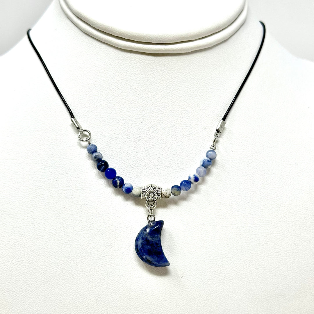 Moon Choker With Black Cord