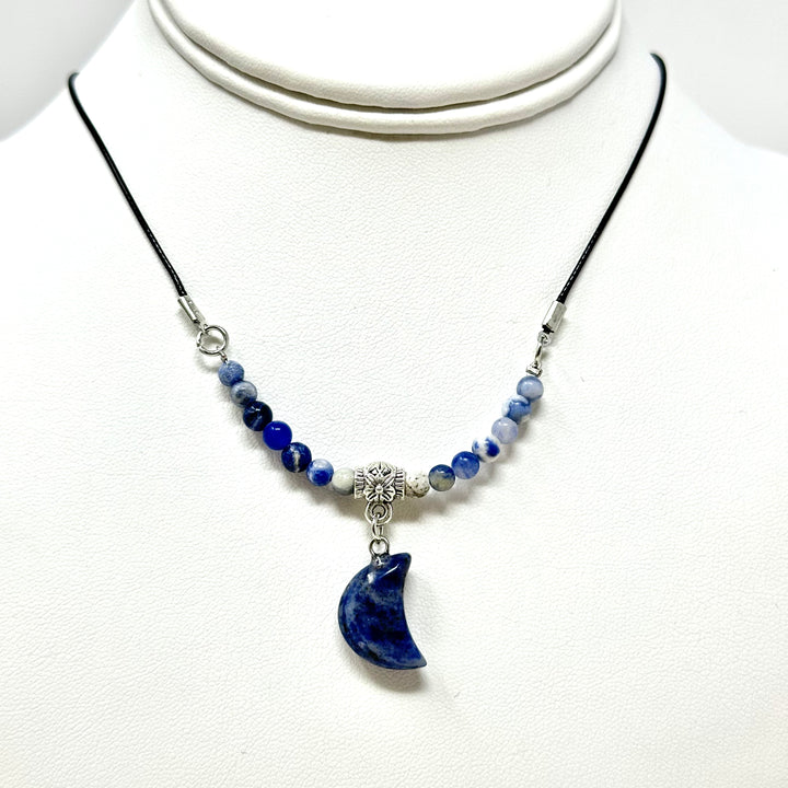 Moon Choker With Black Cord