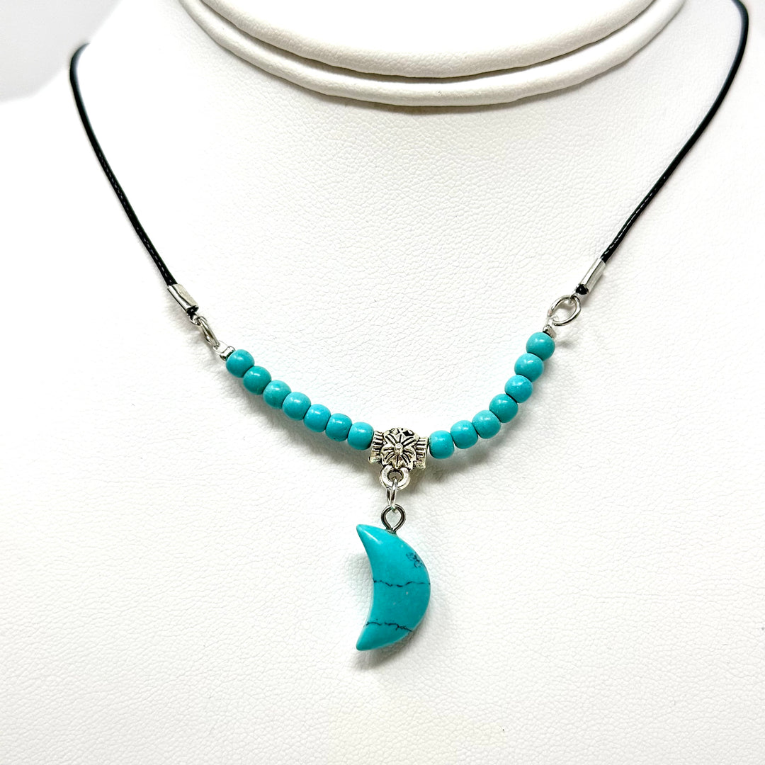 Moon Choker With Black Cord
