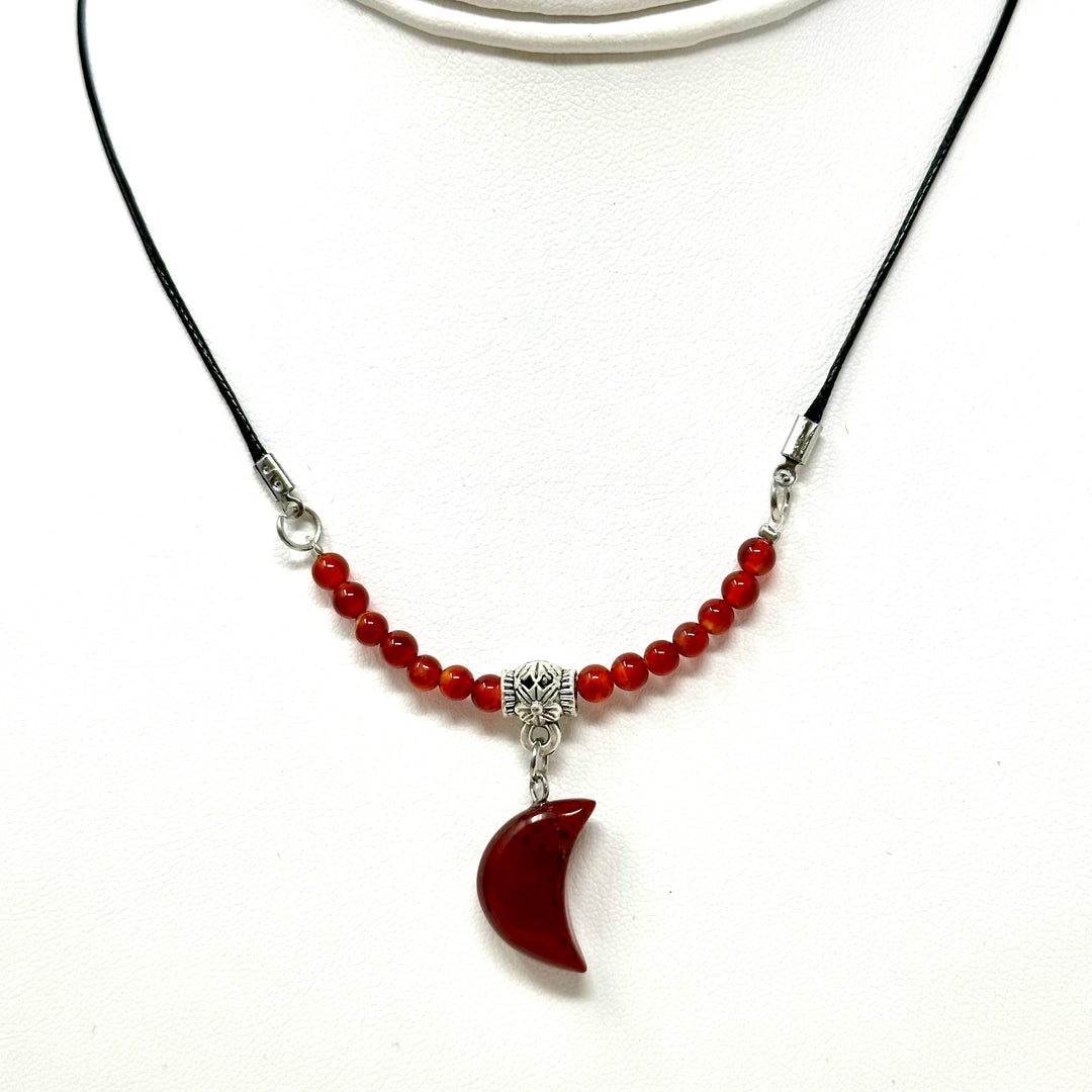 Moon Choker With Black Cord