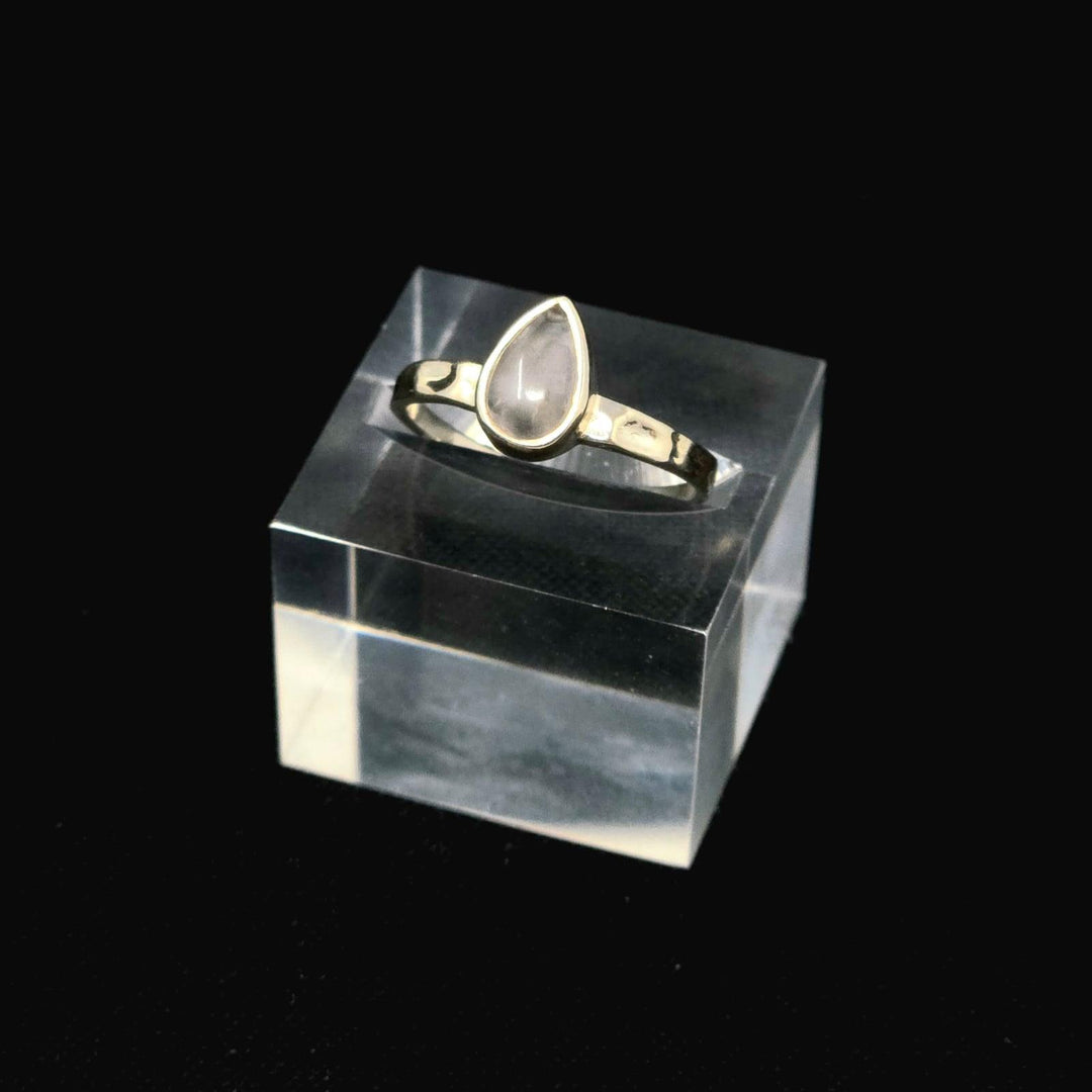 Faceted Gemstone Ring Sterling-Rose Quartz - The Harmony Store Crystal Shop Miami