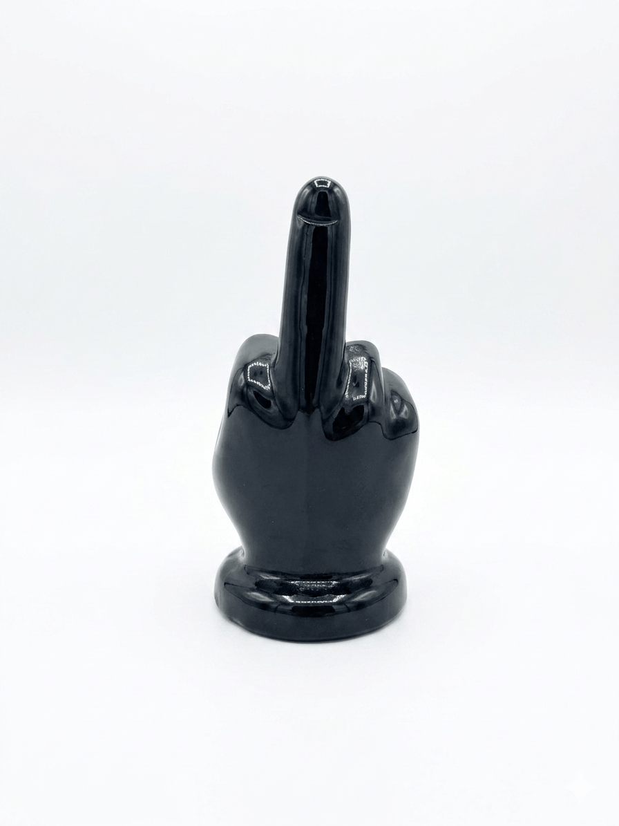 Black Obsidian Middle Finger
