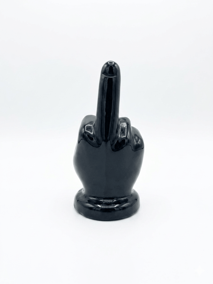 Black Obsidian Middle Finger