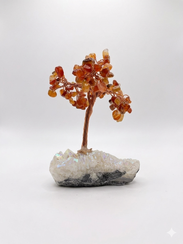 Carnelian Aura Bonsai Tree