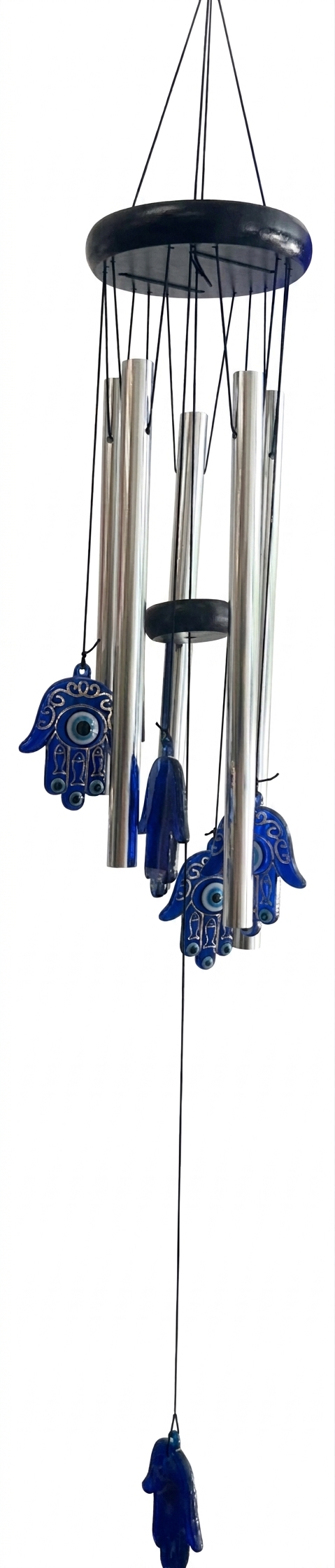 Hamsa Hand Wind Chime Glass