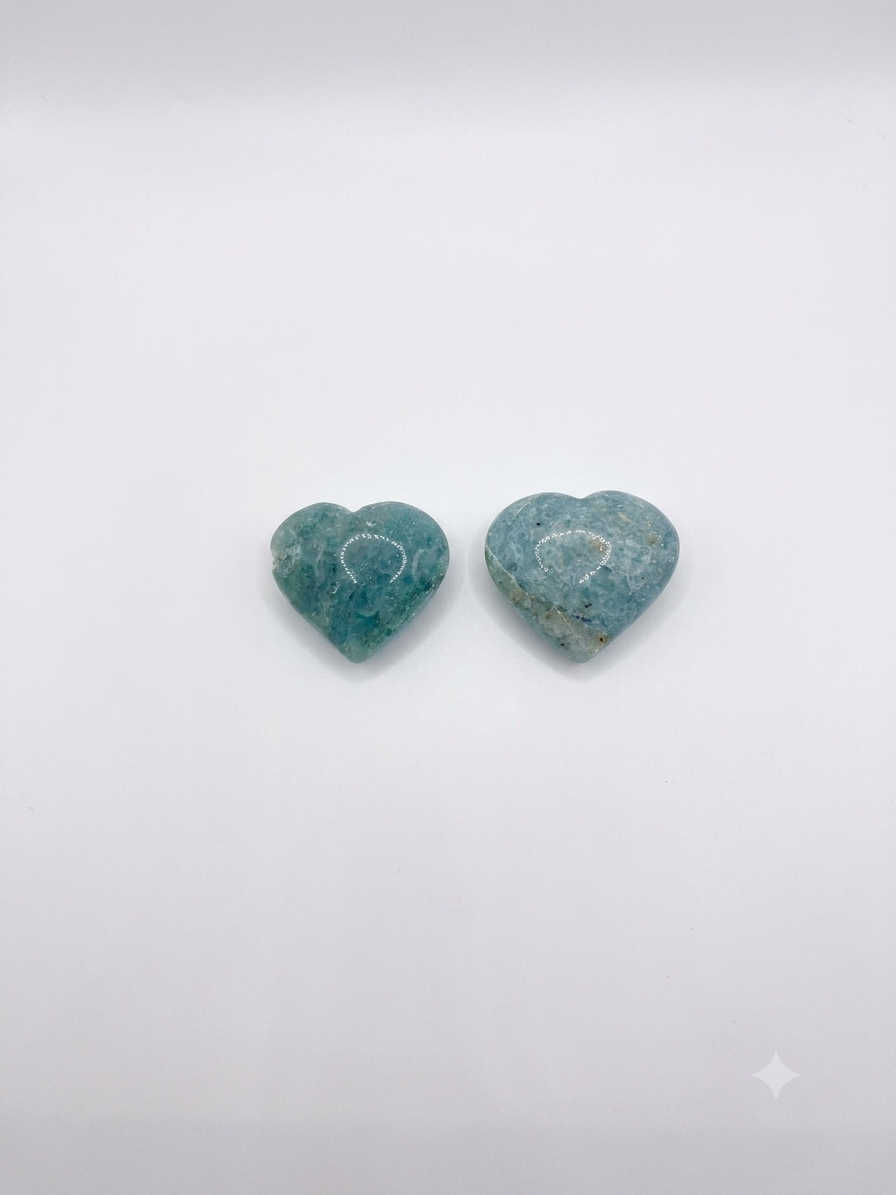 Aventurine Mica Crystal Heart, 35mm polished green heart with mica sparkle