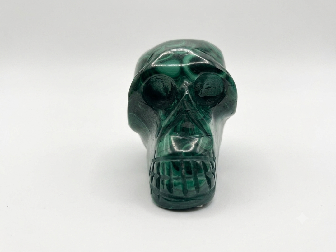 Malachite Skull