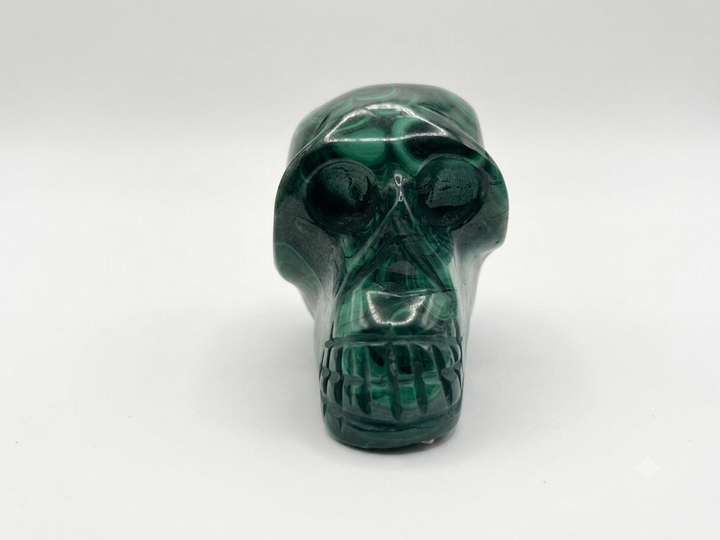 Malachite Skull