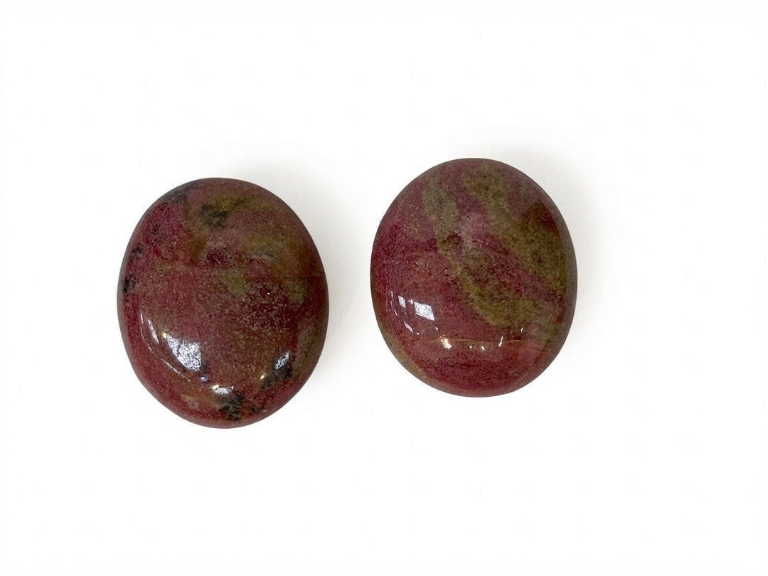 Rhodonite Palm Stone (Madagascar)
