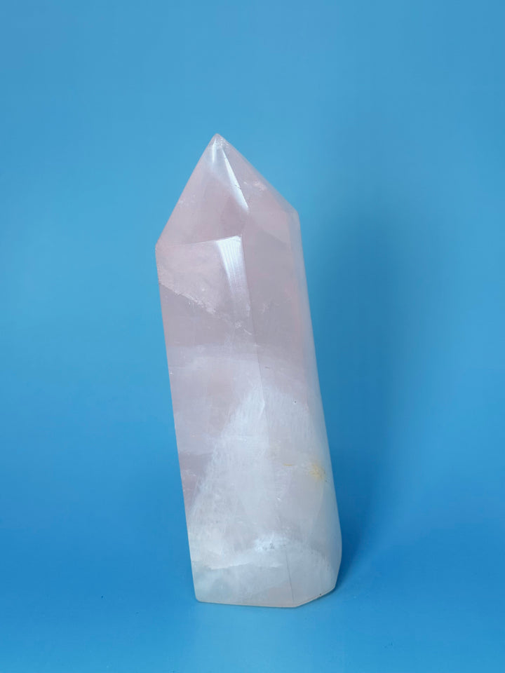 Rose Quartz Tower Obelisk from Brazil