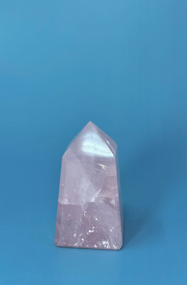 Rose Quartz Tower Obelisk from Brazil
