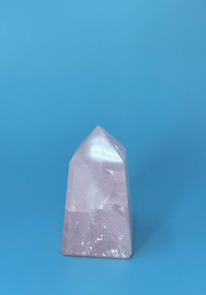 Rose Quartz Tower Obelisk from Brazil