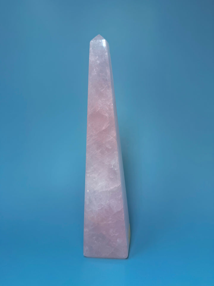 Rose Quartz Tower Obelisk from Brazil