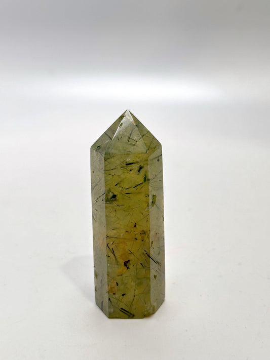 Prehnite Point Tower Polished - The Harmony Store