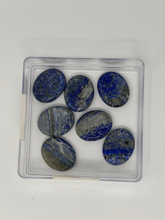 Lapis Lazuli Worry Stone-Lapis Lazuli : 1.5 - 1.75"
