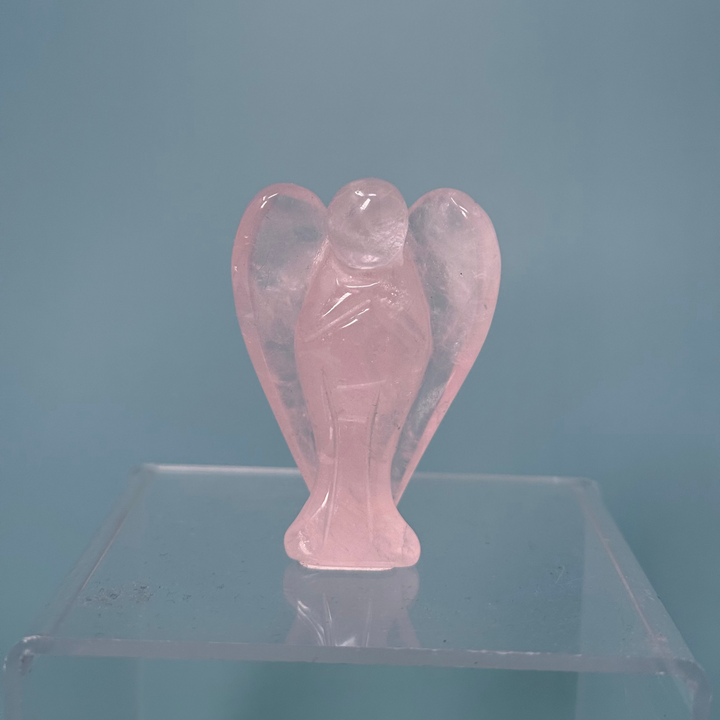 Rose Quartz Angel 2" – Crystal of Love, Comfort & Emotional Healing