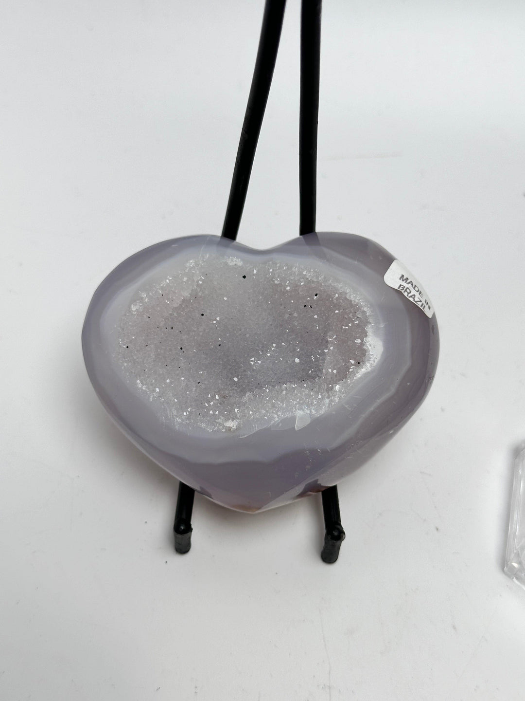 Agate Druzy Heart Brazil | The Harmony Store Heart