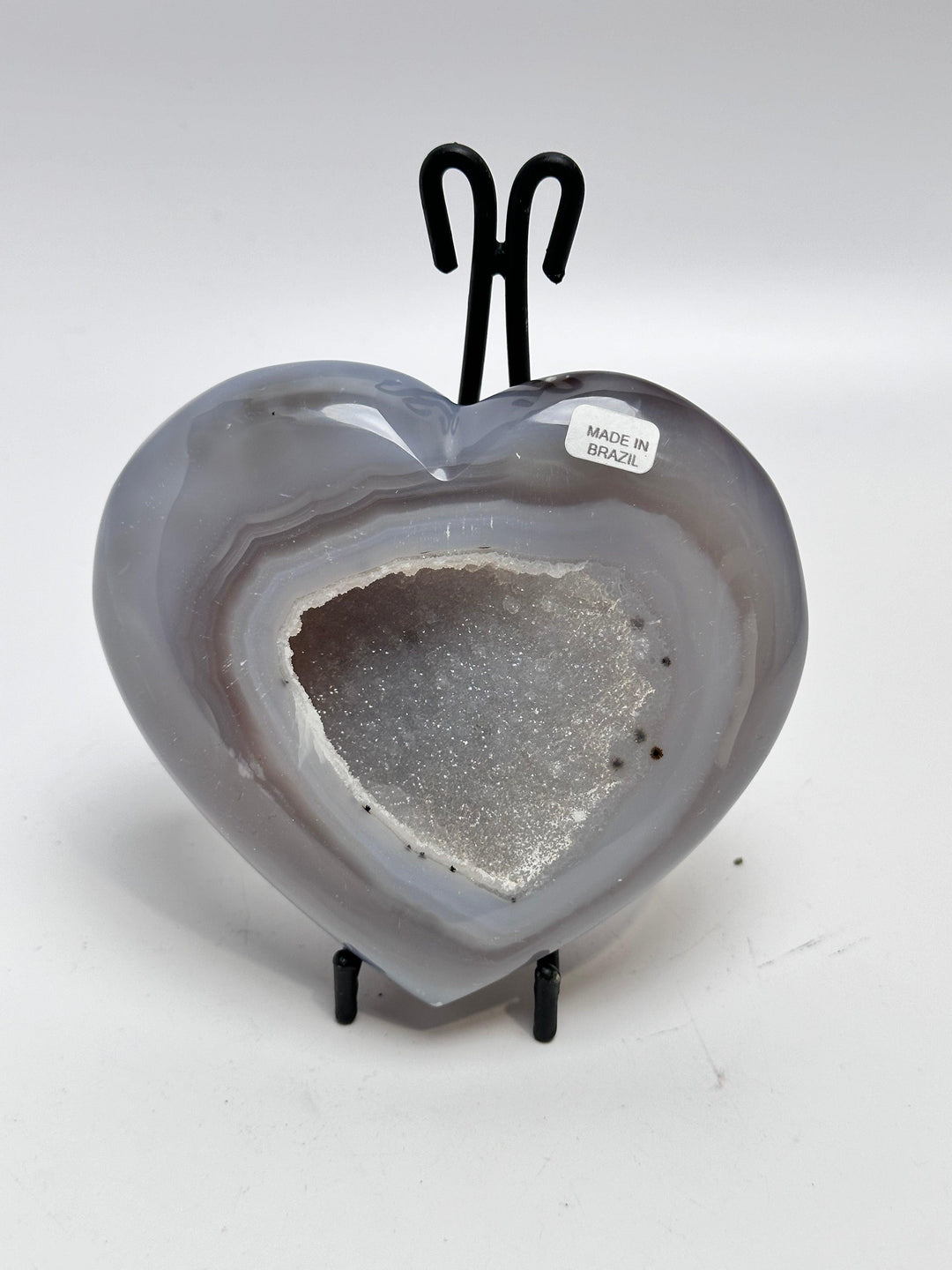 Agate Druzy Heart Brazil | The Harmony Store Heart