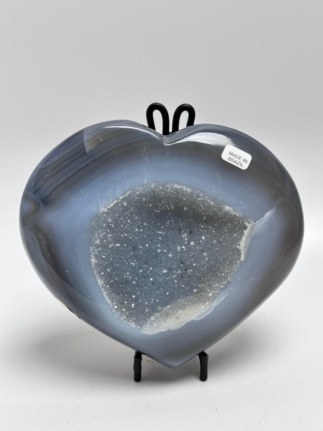 Agate Druzy Heart Brazil | The Harmony Store Heart