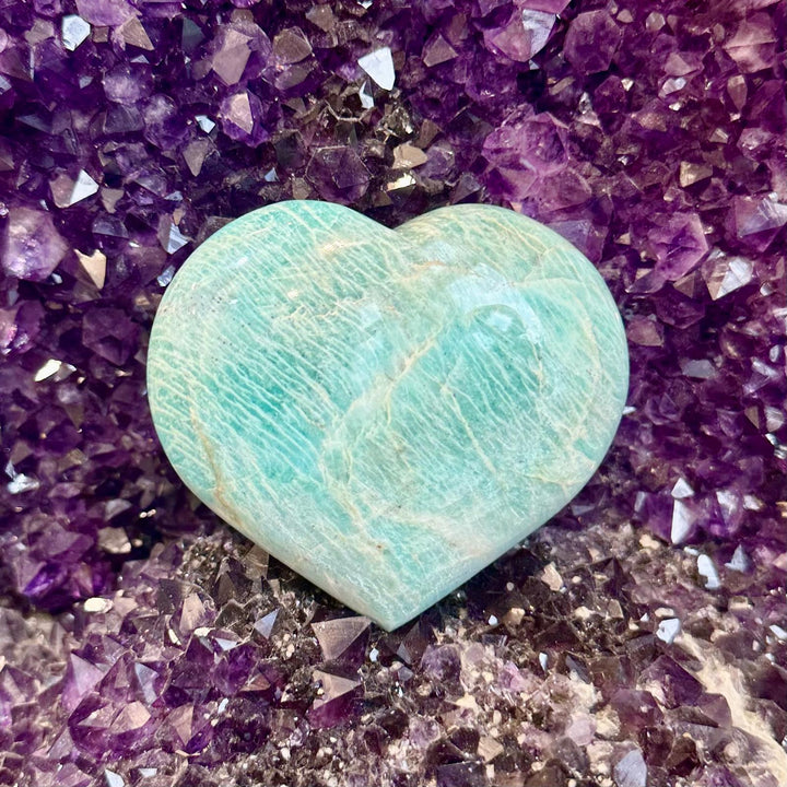 Amazonite Heart Madagascar | The Harmony Store Heart